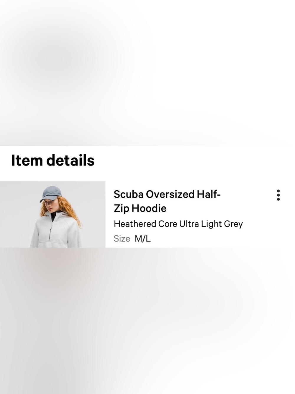 Lululemon Scuba Oversized Half Zip Hoodie Heathered Gray M/L - Picture 9 of 9